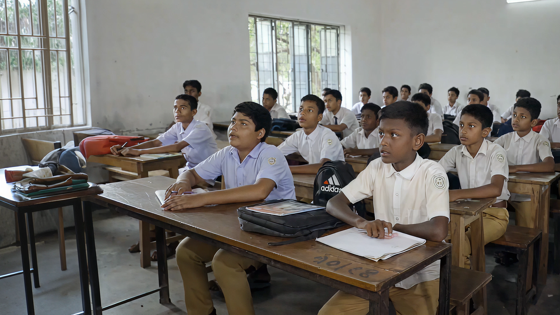 Children in classroom